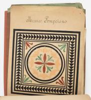 ca 1890 Rajz gyűjtemény, kb 20 db dekoratív klasszikus rajz különböző témákkal. Ceruza, papír 30x40 ...