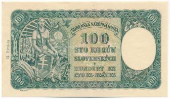 Csehszlovákia 1945. (1940) 100K sárga "K" bélyeggel, 2. kiadás, "H3 299704" T:XF...