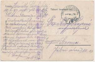 1916 10 Honvéd gyalogezred 3. zászlóalj katonatisztjei: Herbszt, Klein, Lévay, Alexy, Tauszk, Reichm...