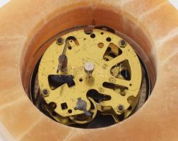 Thiel asztali óra márvány testben, kopással, nem működik, m: 13 cm