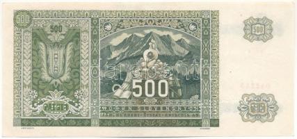 Csehszlovákia 1941. 500K csehszlovák bélyeggel és "SPECIMEN (Minta)" perforációval T:XF
C...