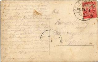 1918 A Miskolci 10. honvéd gyalogezred katonái gépfegyverrel, Alexy János levele / WWI Austro-Hungar...