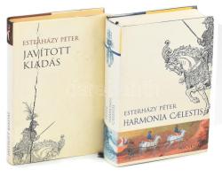 Esterházy Péter: Harmonia caelestis. + Javított kiadás. (Melléklet a Harmonia caelestishez). Bp., 2000-2002, Magvető. Első kiadás. Kiadói kartonált papírkötés, kiadói papír védőborítóban.