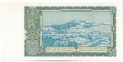 Csehszlovákia 1953. 50K három lyukkal perforált minta "KN 163954" T:UNC 
Czechoslovakia 1...