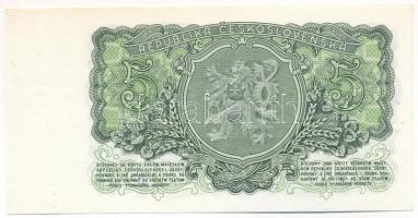 Csehszlovákia 1953. 5K három lyukkal perforált minta, "HK 226103" T:UNC 
Czechoslovakia 1...