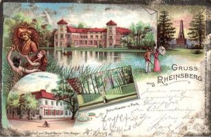 Rheinberg with the Restaurant ´Zur Stadt Berlin´ litho (EK)