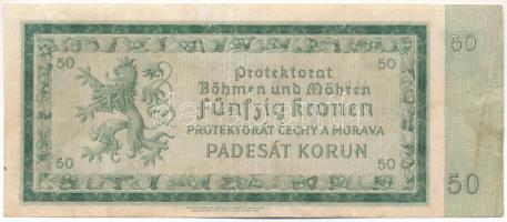 Német Harmadik Birodalom / Cseh-Morva Protektorátus 1940. 50K T:F
German Third Reich / Protectorate...