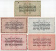 1946. 50.000AP - 1.000.000AP (5xklf) T:F egyiken szakadás