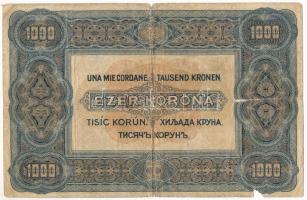 1920. 1000K "Orell Füssli Zürich" nyomdahely jelöléssel T:VG szakadás Adamo K36