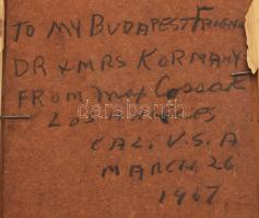 Max Cossak (működött a XX. sz közepén-második felében): Gesztusok (cím nélkül), 1967. Olaj, farost, ...