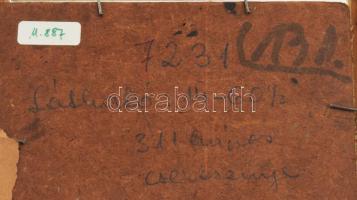 Max Cossak (működött a XX. sz közepén-második felében): Gesztusok (cím nélkül), 1967. Olaj, farost, ...