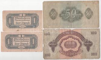 1944. 1P-100P "A Vöröshadsereg Parancsnoksága" (8xklf) T:F-VG