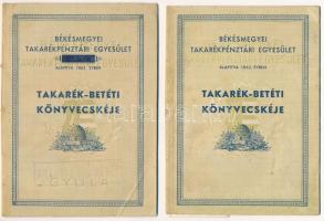 1941-1947. Békésmegyei Takarékpénztári Egyesület takarék-betéti könyvecskéje