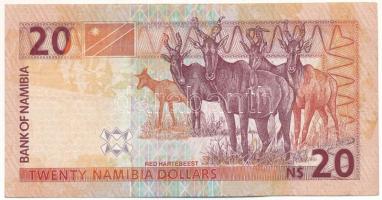 Namíbia 2002. 20$ T:F folt
Namibia 2002. 20 Namibia Dollars C:F spot
Krause P#6b