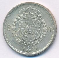 Svédország 1950TS 2Kr Ag "V. Gusztáv" T:XF Sweden 1950TS 2 Kronor Ag "Gustaf V" ...