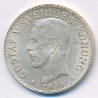 Svédország 1939. 2Kr Ag "V. Gusztáv" T:XF Sweden 1939. 2 Kronor Ag "Gustaf V" C:XF Krause KM# 787