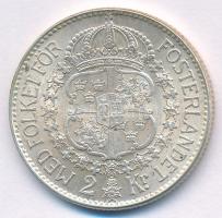 Svédország 1939. 2Kr Ag "V. Gusztáv" T:XF Sweden 1939. 2 Kronor Ag "Gustaf V" C:...
