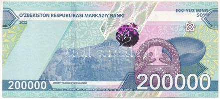 Üzbegisztán 2022. 200.000S T:F szép papír Uzbekistan 2022. 200.000 So'm C:F fine paper