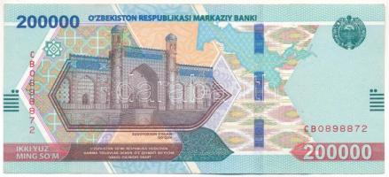 Üzbegisztán 2022. 200.000S T:F szép papír
Uzbekistan 2022. 200.000 So'm C:F fine paper