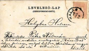 1899 (Vorläufer) Búcsúdal - Somlyóhelyi Orbán. litho (7,8 cm x 13,5 cm) (b)