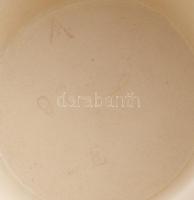 Kerámia plasztikus sörös korsó ón 25 cm