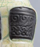 Német retro kerámia váza. Kézzel festett, jelzett, hibátlan 22 cm