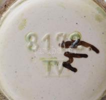 Német retro kerámia váza. Kézzel festett, jelzett, hibátlan 22 cm