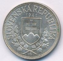 Szlovákia 1941. 20K Ag "Cirill és Metód" T:AU patina Slovakia 1941. 20 Korun Ag "St. ...