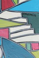 Patricia Kleyman (1965-): Elegáns hölgy. Olaj, vászon, jelzett a hátoldalán. 81x65 cm