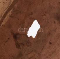 Formás tál. Alföld, 19. sz. második fele, lyukkal, d: 28 cm, m: 10,5 cm