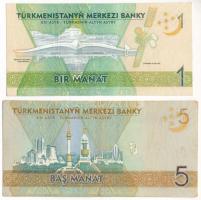 Türkmenisztán 2012. 5M + 2017. 1M T:F az egyik szép papír
Turkmenistan 2012. 5 Manat + 2017. 1 Mana...