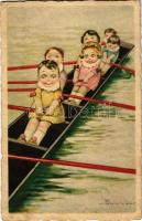 Evezős gyerekek / rowing children. ULTRA 2329. s: Colombo (EK)