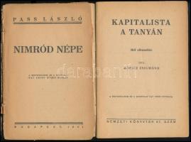 Móricz Zsigmond: Kapitalista a tanyán. Hét elbeszélés. A szövegrajzok és a borítólap Fáy Dezső művés...
