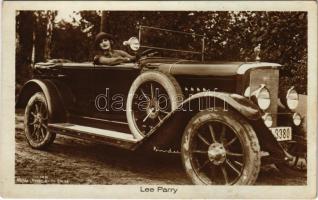 Lee Parry, German film actress in an automobile (fl)