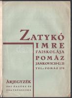 Vegyes árjegyzék tétel: 

1939-1940 Schrikker Sándor faiskolájának árjegyzéke.; 

cca 1930-1940 ...