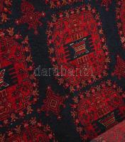 Üzbég bokhara szőnyeg. Kézzel szőtt, teveszőr 185x155 cm