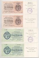 Szeged 1979. Az 1919-es 10K és 20K városi szükségpénz mintájára készült MÉE meghívó "A Magyar É...