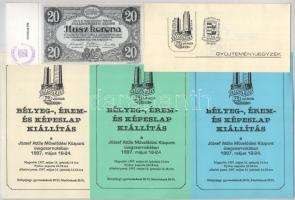 12db-os alkalmi boríték, meghívó, ismertető és belépő-tétel, az 1975-ös salgótarjáni, az 1985-ös zal...