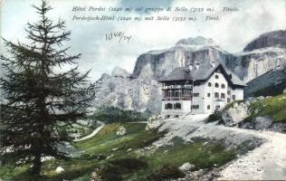 Pordoi with Hotel Pordoi