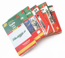 11 db Freytag & Berndt térkép (modern): Kréta, Szlovénia, Franciaország, Budapest, Bécs, Tátra, stb. Vegyes állapotban.