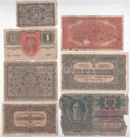 1913-1923. 50f-100K (6xklf) + Ausztria 1922. 1000K T:F-G