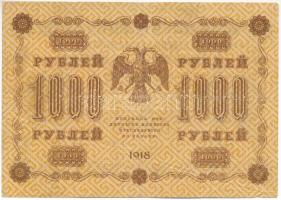 Szocialista Szövetségi Szovjet Köztársaság 1918. 1000R T:F 
Russian Socialist Federated Soviet Repu...