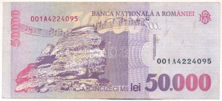 Románia 1996. 50.000L T:F folt
Romania 1996. 50.000 Lei C:F spot
Krause P#109