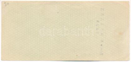 Belgium / Brüsszel ~1930. "Banque Belge d'Afrique sa Bruxelles" kitöltetlen csekkje, ...