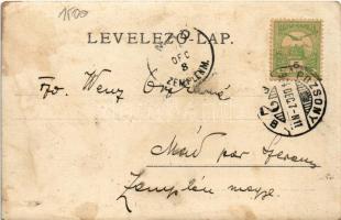 1904 Tátra, Magas-Tátra, Vysoké Tatry; Omladék völgy a Poprádi tónál, csónakázók / Popradské pleso /...