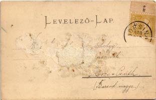 1900 Dobsina, Dobschau; Dobsinai jégbarlang / Eishöhle Dobsina / ice cave, interior. Kunstanstalt Ju...