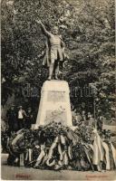 Rozsnyó, Roznava; Kossuth szobor / statue, monument (EK)