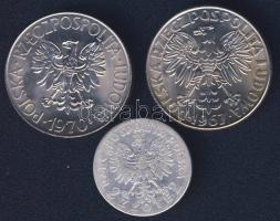 Lengyelország 1932. 2Zl Ag T:3 + 1967-70. 10Zl 2klf db T:1/2