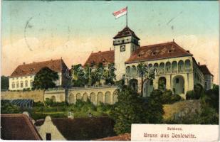 1910 Jaroslavice, Joslowitz; Schloss / castle. Verlag Anton Pabst (small tear)