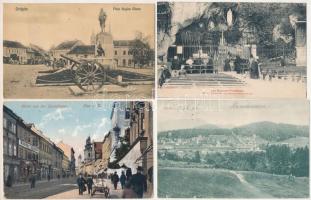 21 db RÉGI külföldi város képeslap vegyes minőségben / 21 pre-1945 European town-view postcards in mixed quality